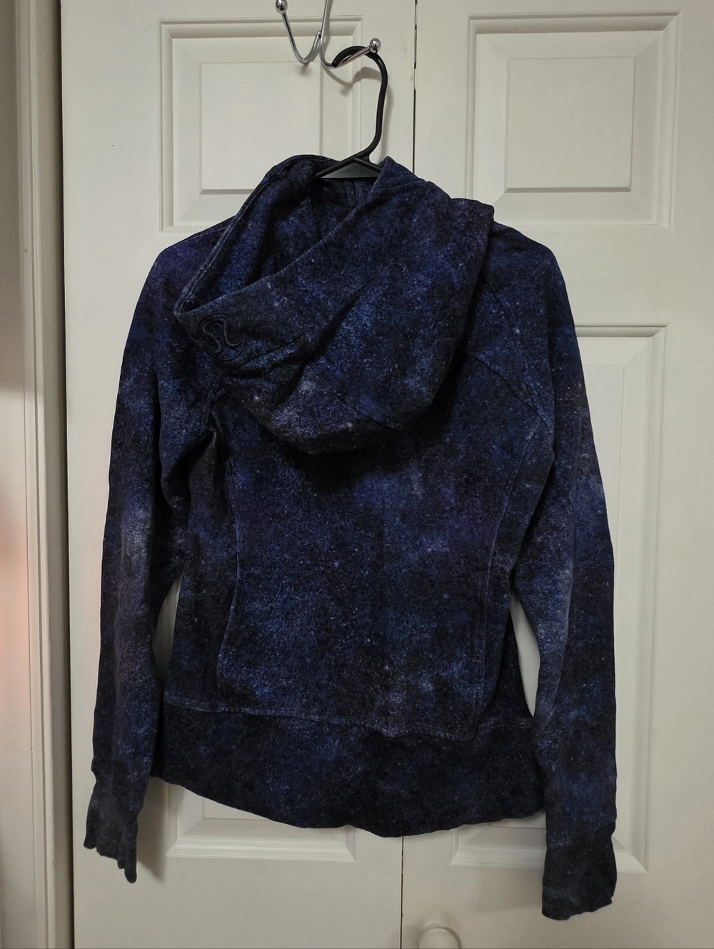 Lululemon Scuba Polar Lights Galaxy Zip Up Hoodie Light Cotton Fleece Size 6 - Picture 5 of 10